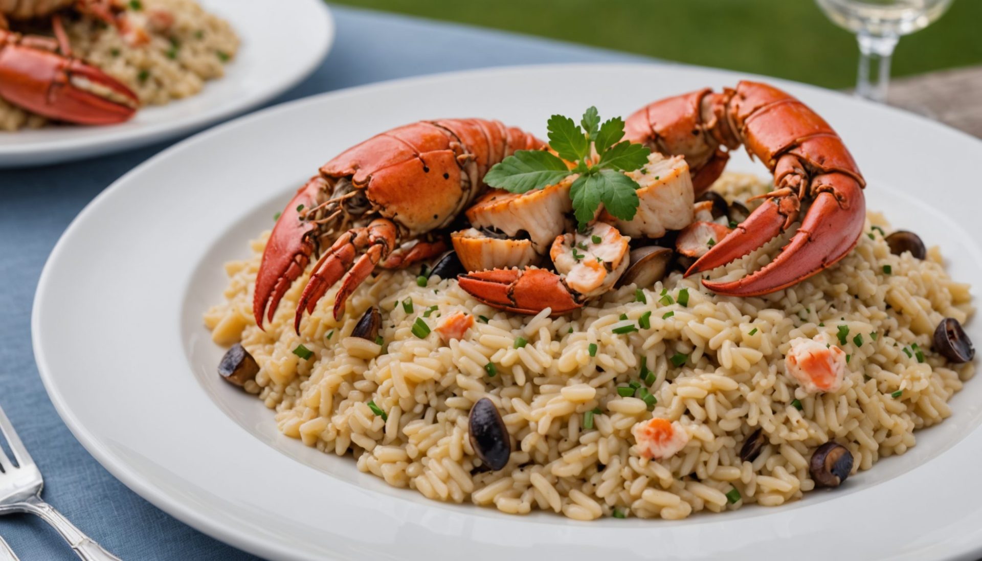 découvrez notre recette de risotto onctueux au homard et cèpes séchés, une délicieuse fusion marine et forestière pour un repas raffiné et savoureux.
