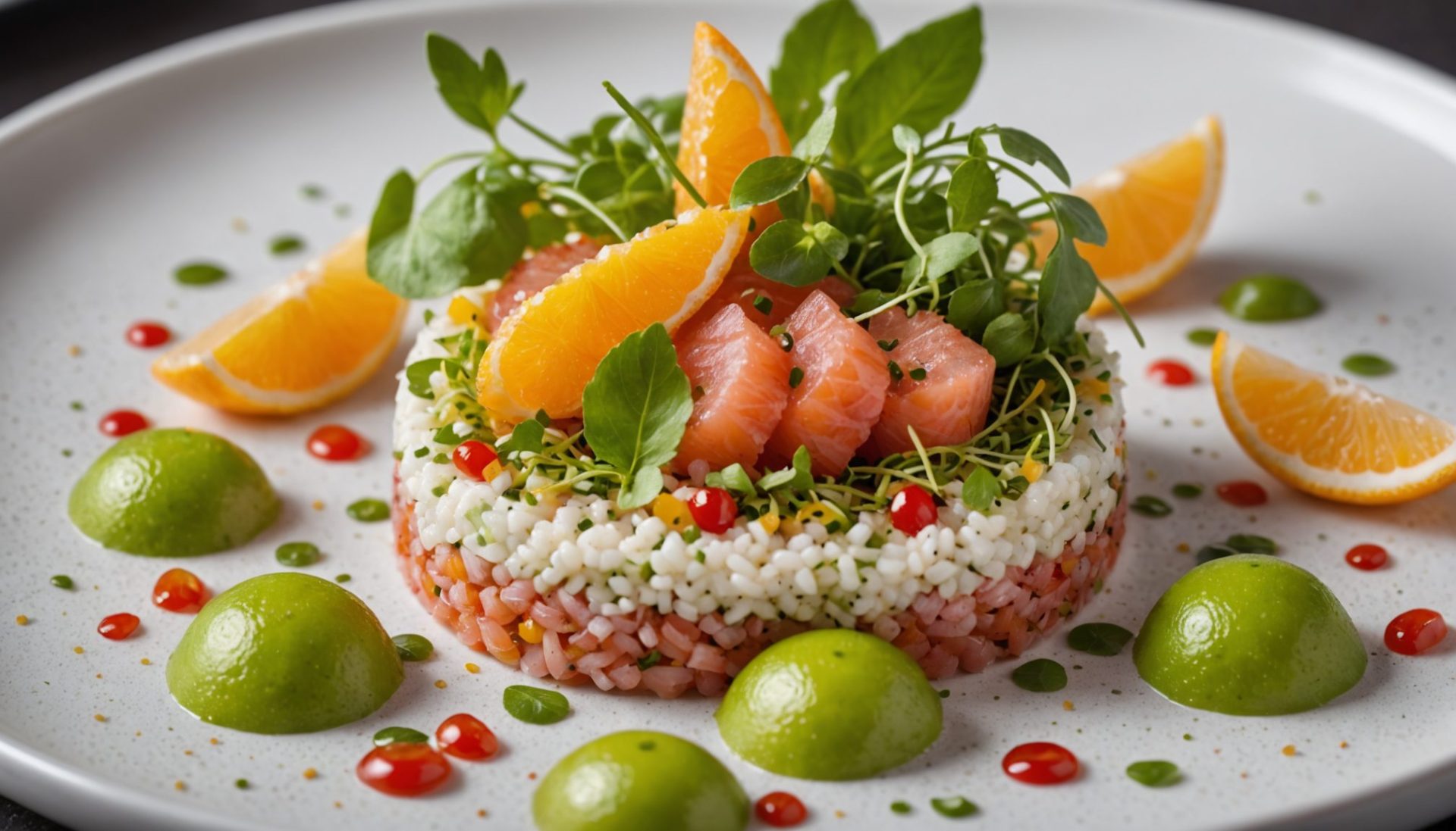 découvrez le délice marin, un tartare de tacaud alliant fraîcheur du kiwi, douceur de la tonka et éclat des agrumes pour une expérience gustative inoubliable.