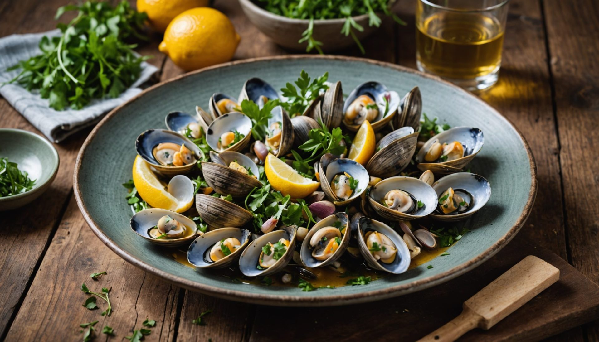 découvrez une recette raffinée de coques sublimées au mezcal et à l’estragon, alliant saveurs marines et note fumée pour un délice gourmand et original.