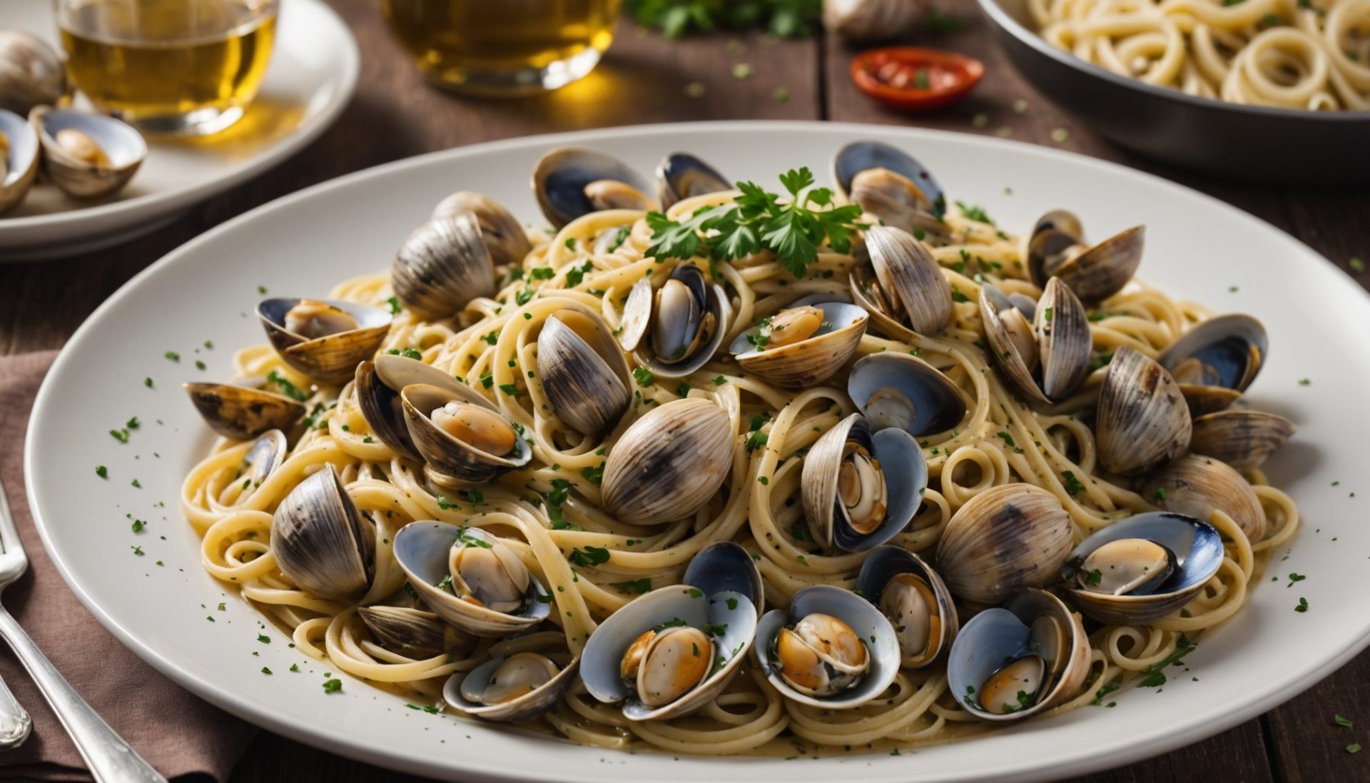 découvrez la recette des linguine aux palourdes, un plat savoureux qui vous transporte au cœur des saveurs marines pour un voyage culinaire inoubliable.