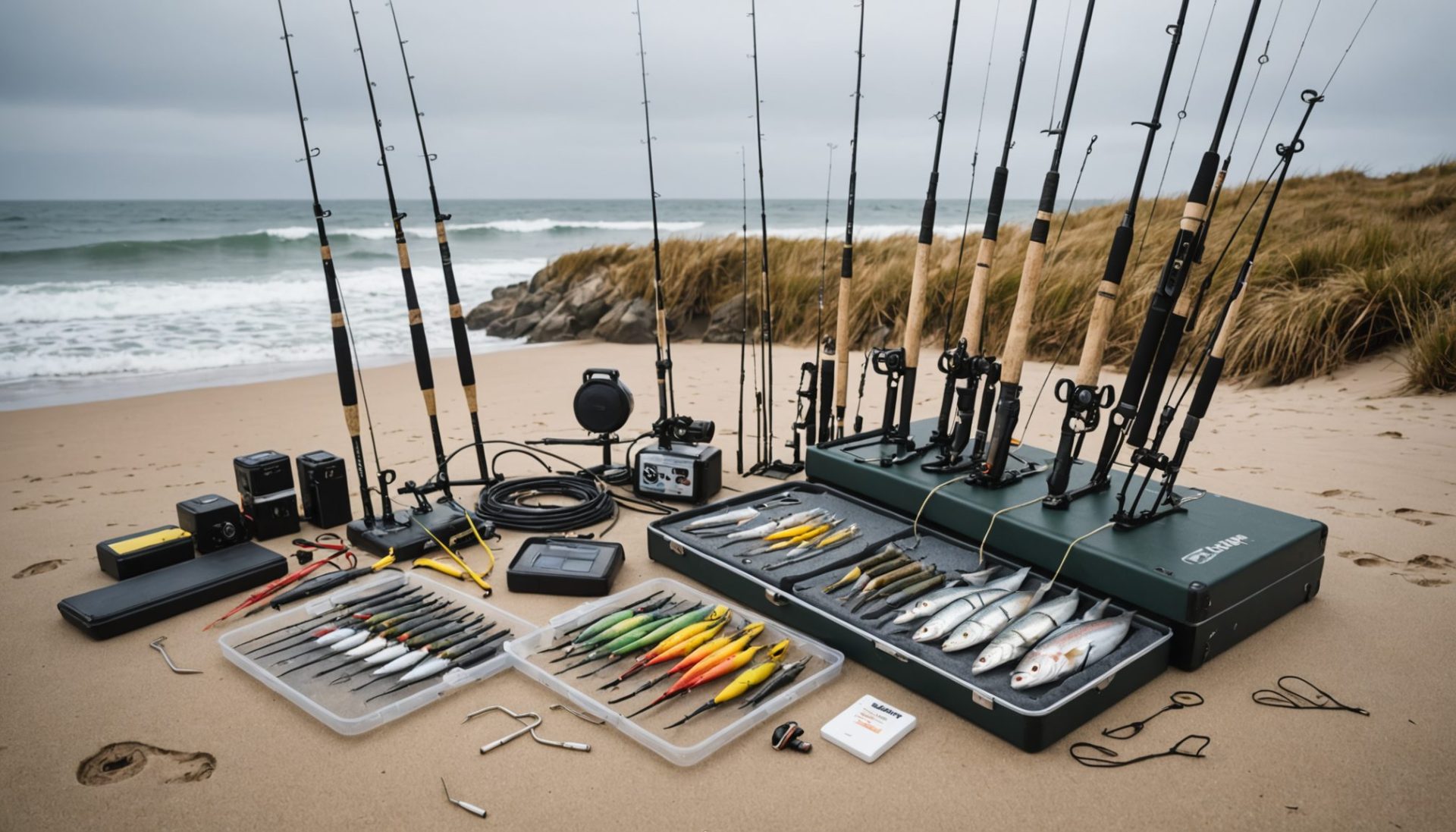 découvrez des montages efficaces de surfcasting spécialement conçus pour pêcher le merlan en hiver et améliorez vos performances de pêche même par temps froid.