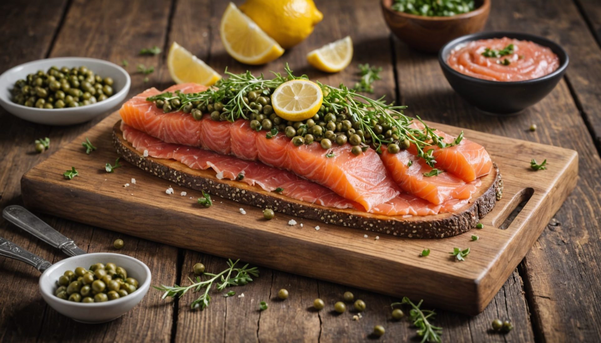 découvrez notre recette de gravlax de bœuf accompagné d'une salsa tonnata, une explosion de saveurs raffinées qui éveilleront vos papilles.