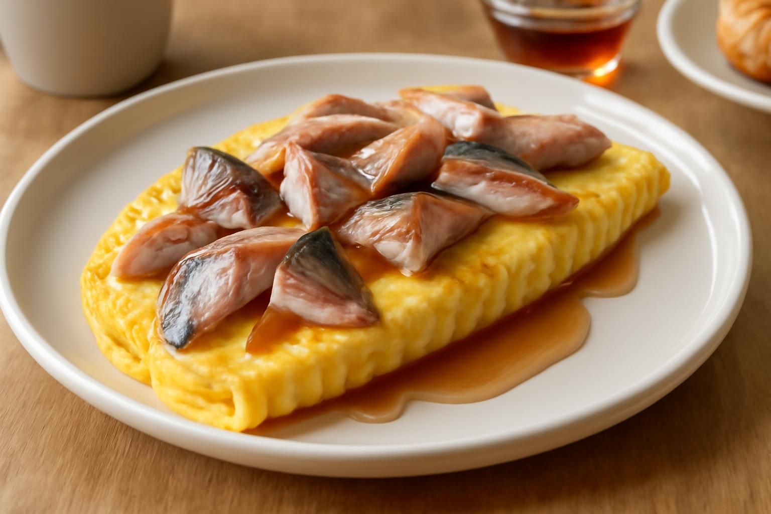 découvrez l'harmonie parfaite entre le maquereau fumé et la douceur du sirop d'érable dans notre omelette délice marin, une recette gourmande et originale qui ravira vos papilles.
