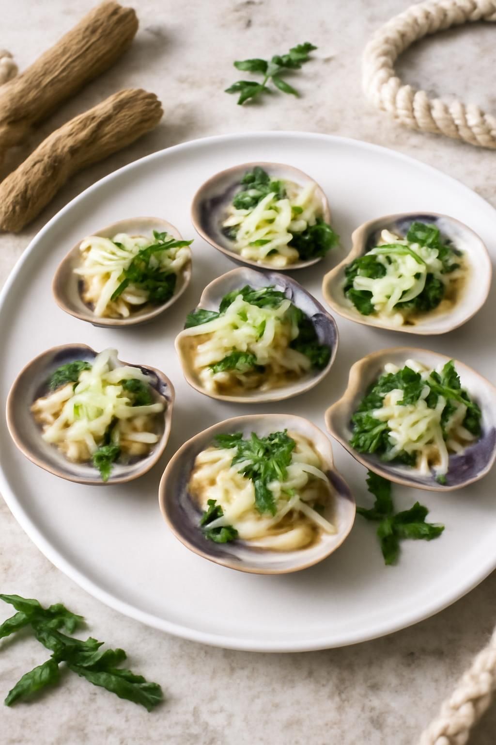 découvrez notre recette gourmande de palourdes garnies de fenouil frais et d’ulve, une alliance marine aux saveurs délicates et raffinées, parfaite pour un repas élégant et sain.