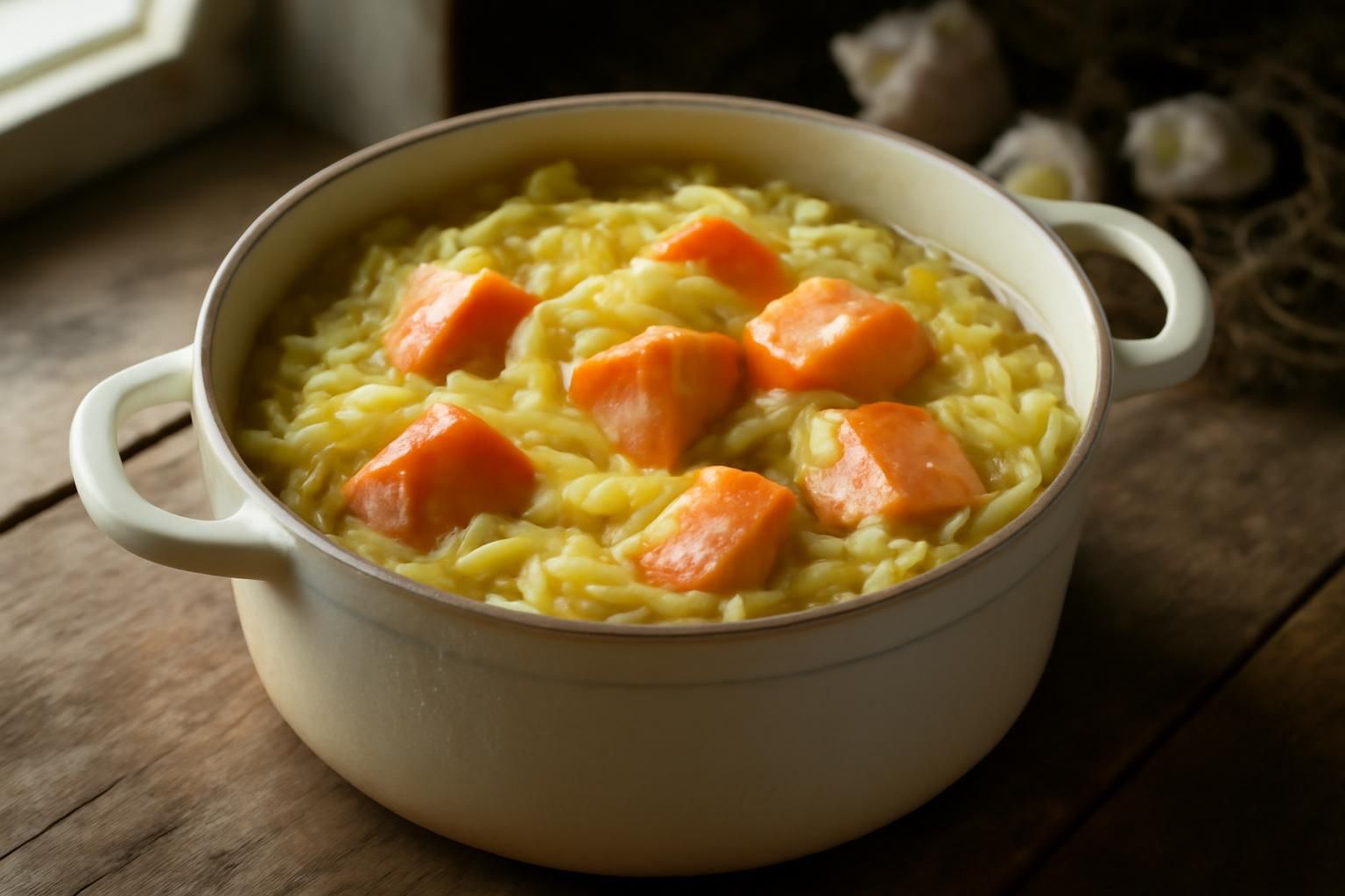 découvrez notre recette savoureuse de cocotte de chou fondant au haddock fumé, un délice marin alliant douceur et saveurs fumées pour un repas réconfortant.