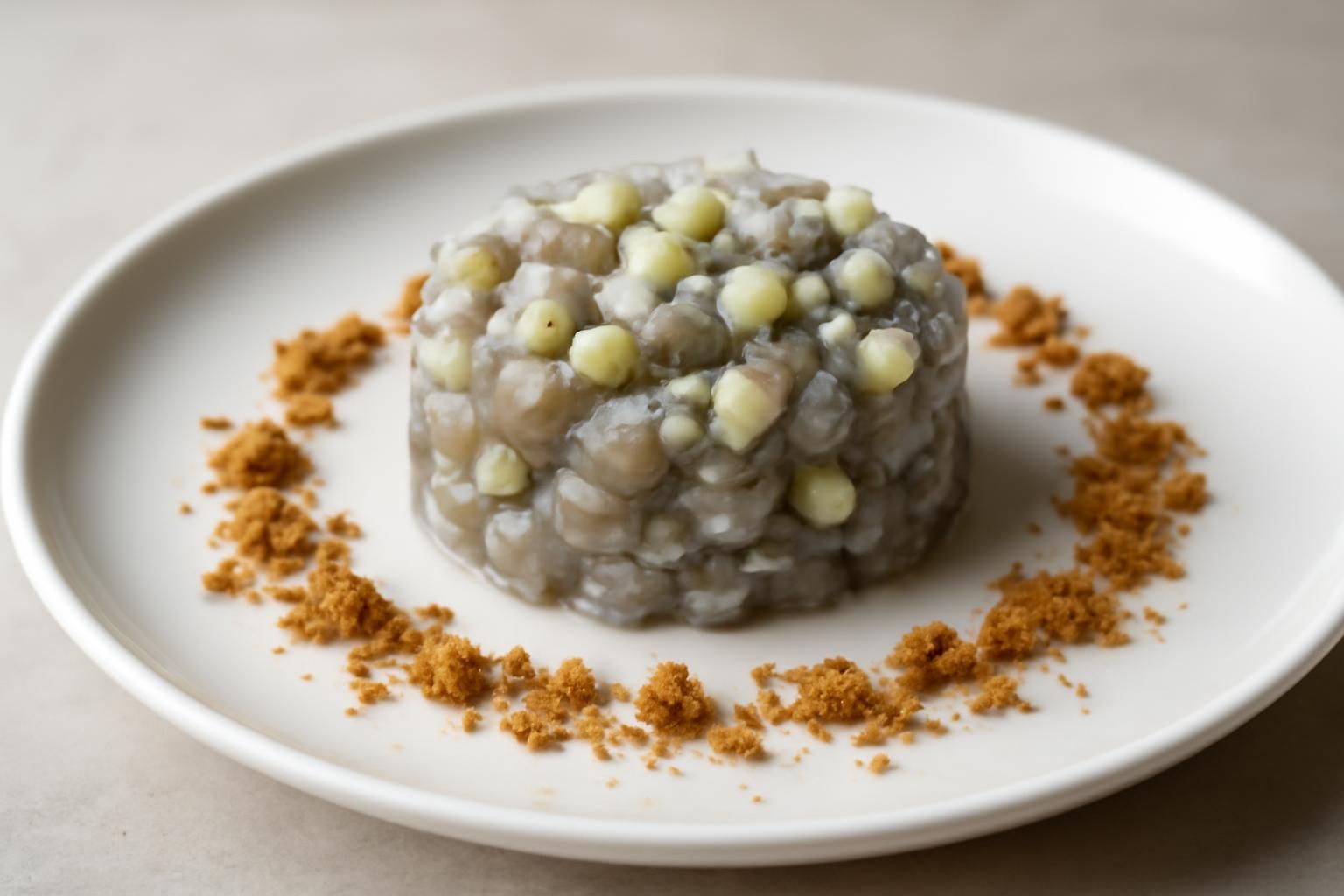 découvrez notre tartare de hareng saur délicatement adouci par la fraîcheur des pommes croquantes et rehaussé des notes parfumées des speculoos, une création gourmande et originale aux saveurs marines subtiles.