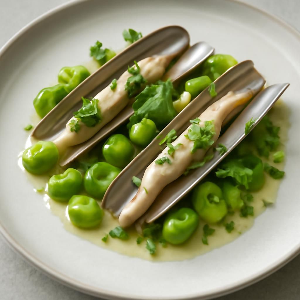 découvrez un méli-mélo savoureux de couteaux et févettes pour une escapade gourmande pleine de fraîcheur et de saveurs marines.