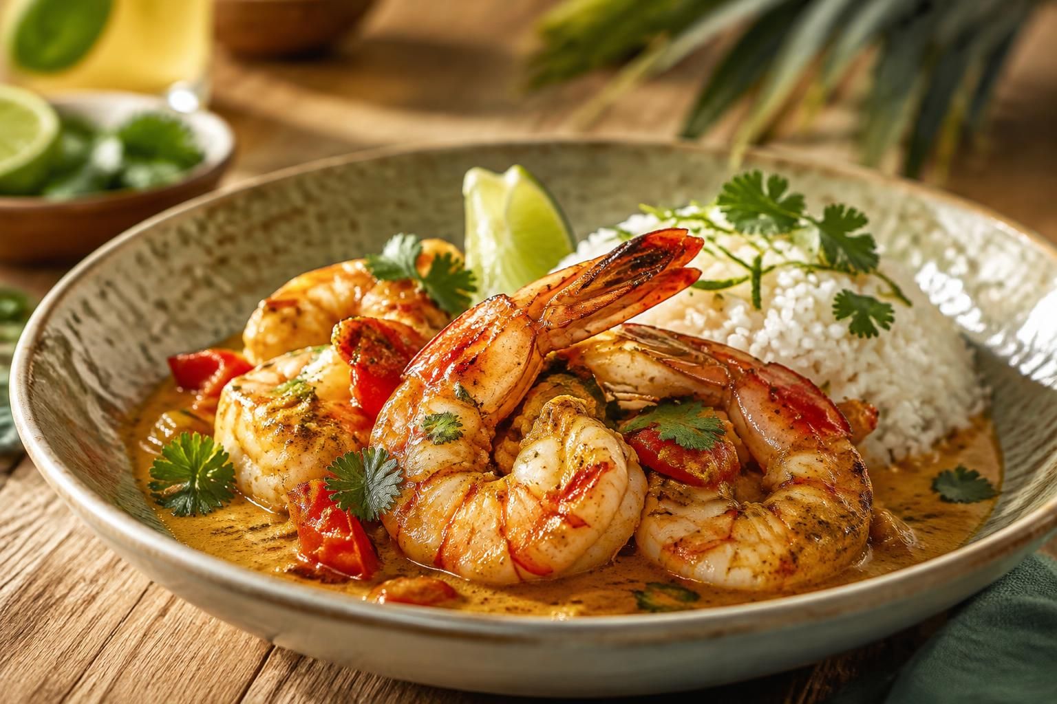 Gambas parfumées au colombo : une escapade gourmande en cuisine marine