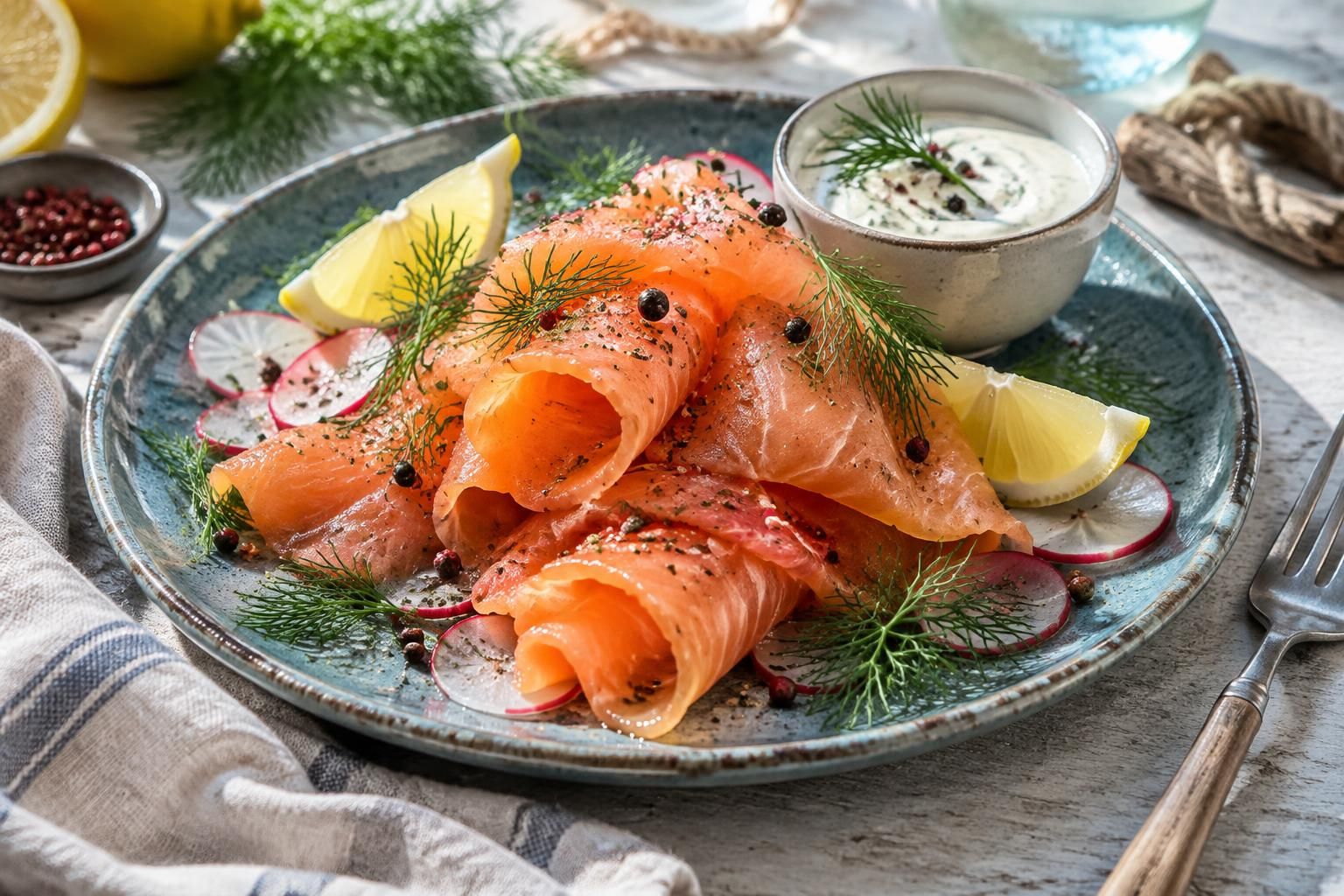 Gravlax de saumon : l’art de la fraîcheur marine