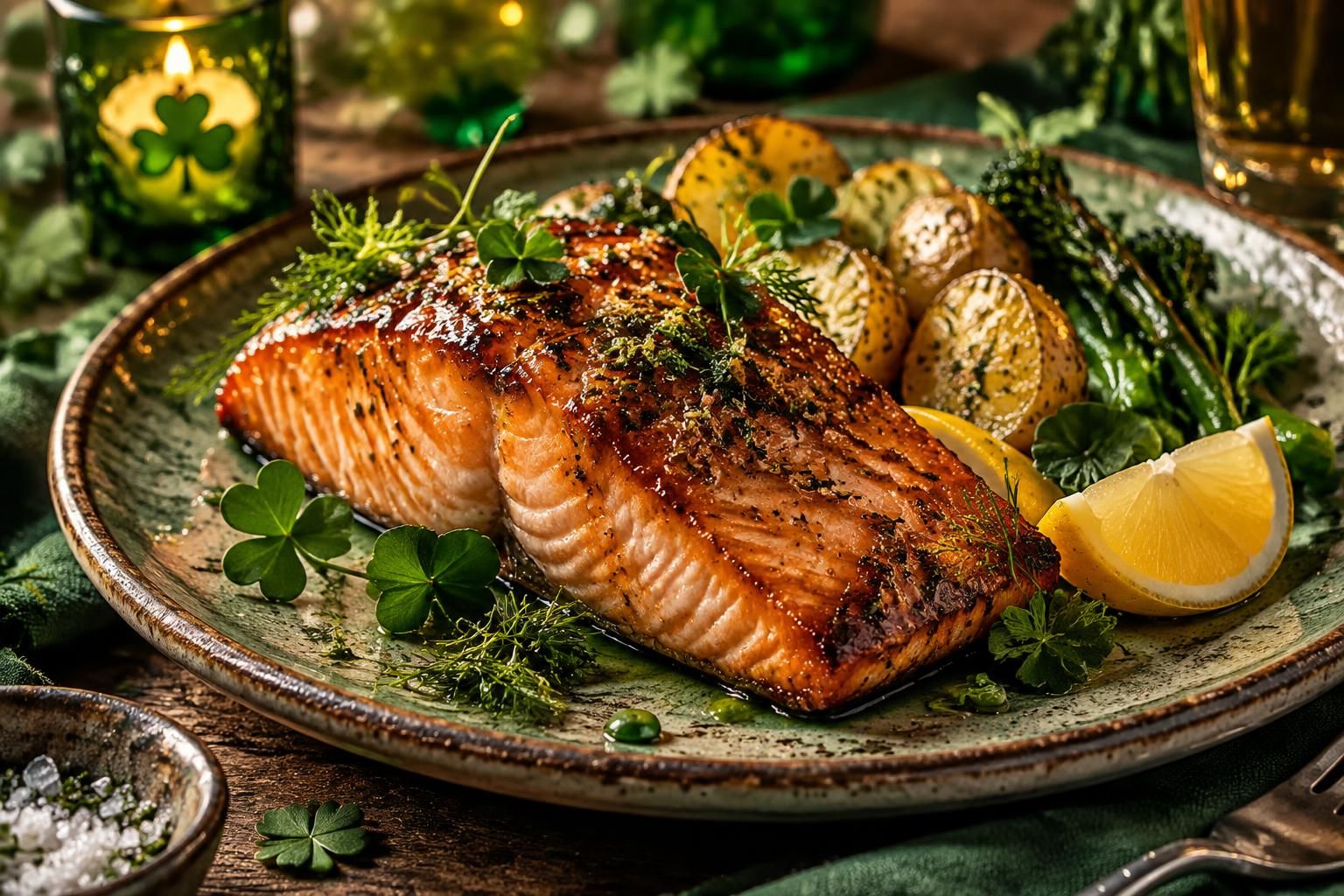 Saumon laqué gourmant pour célébrer la Saint-Patrick – Saveurs océanes